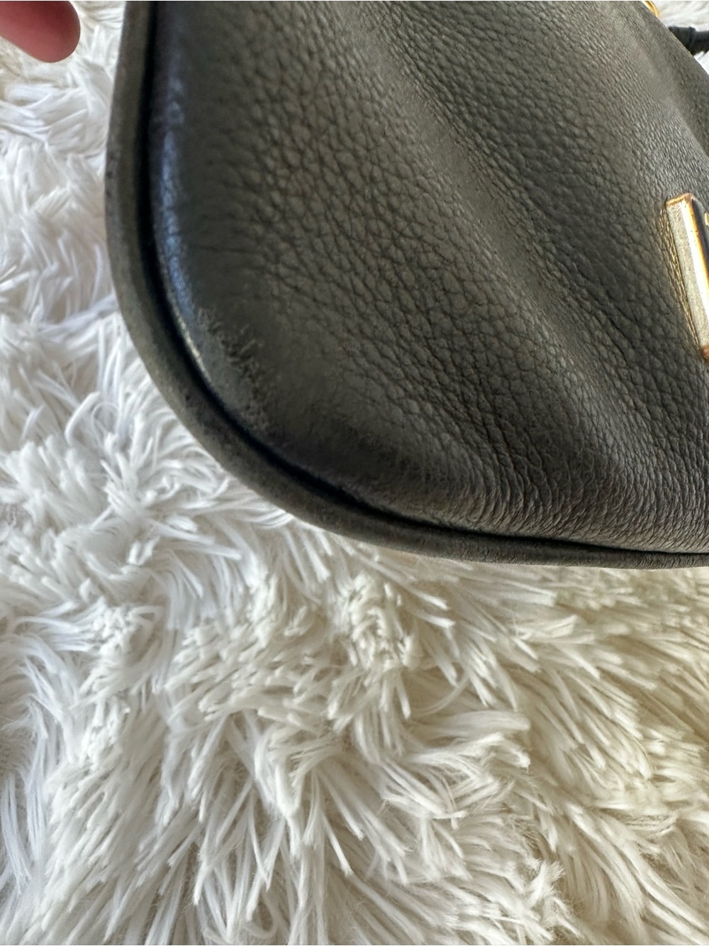 Marc by Marc Jacobs Black Pebbled Leather Crossbody Bag Gold Hardware Adjustable - Picture 11 of 14